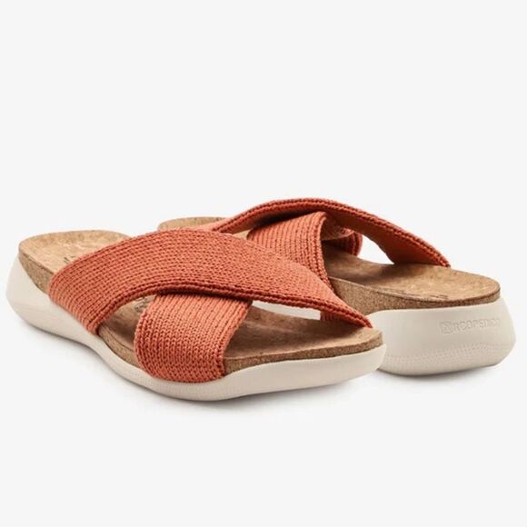 ARCOPEDICO Women’s Pantanal H79 Knit Slides in the Size 40/9 US in Brick Color - Picture 9 of 16